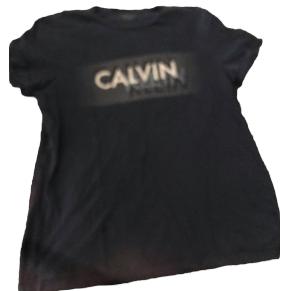 Calvin Klein  size XL navy blue tee shirt washed no dryer